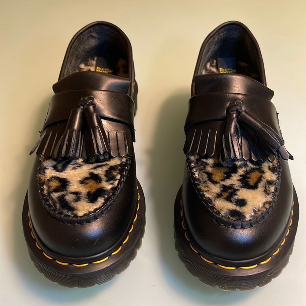 Doc Marten Adrian Faux Fur Tassel Loafer—Size 7